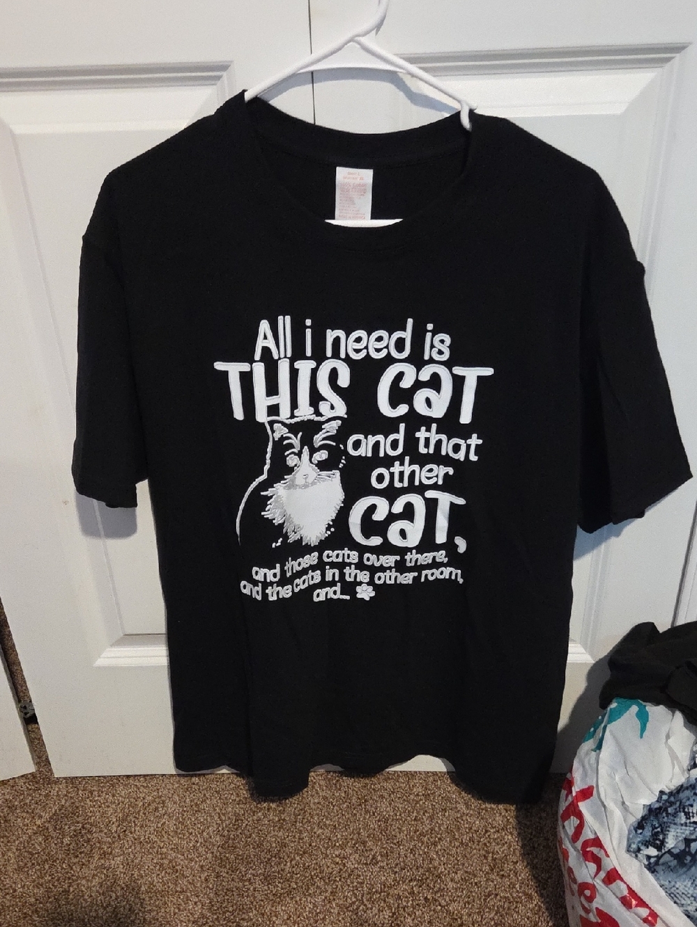 Black Cat Graphic Tee - Pets Cat